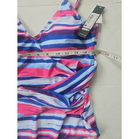 NWT Catherine Malandrino Over The Shoulder 1 PC W/Criss Cross Shirring SZ Large - Picture 11 of 12